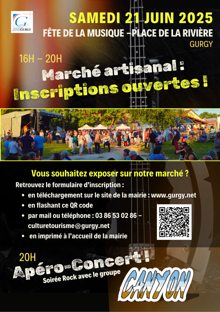 Marché artisanal de Gurgy : inscriptions ouvertes !