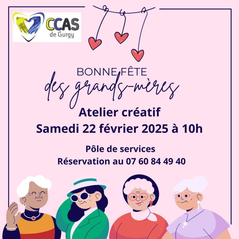 Atelier créatif du CCAS : Spécial Fête des Grands-mères !